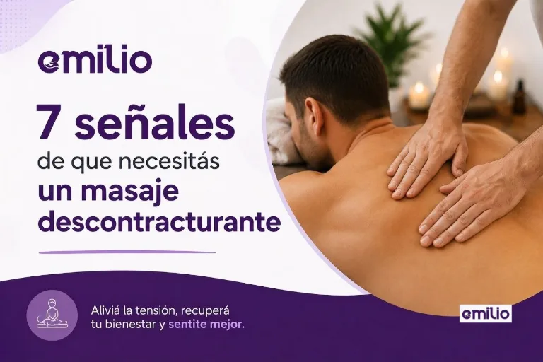 Imagem de massagem descontraturante à domicílio.